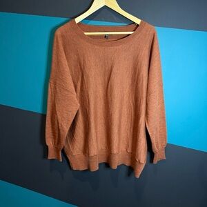 Eileen Fisher Women's Ultrafine Merino Crew Neck Top 1X Quiet Luxury Comfortable